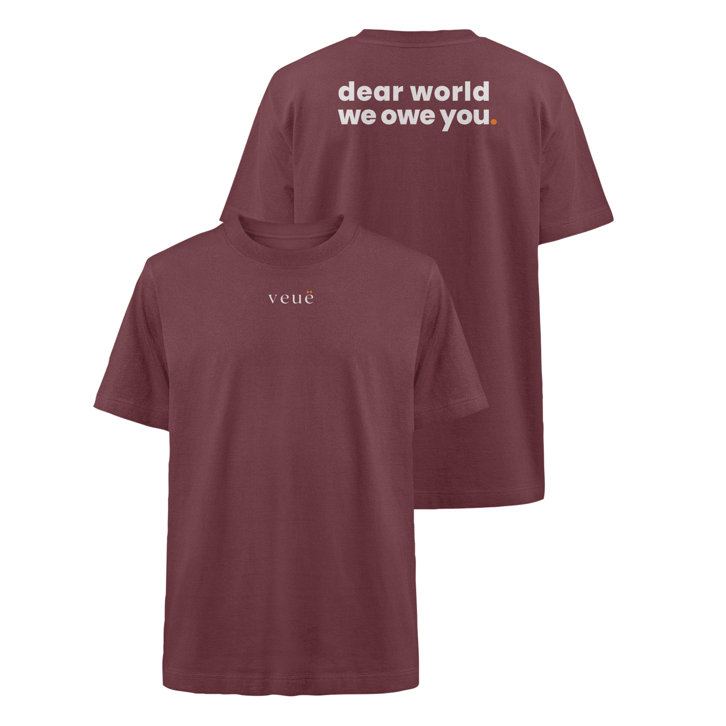 Dear World. - Oversized Organic Shirt