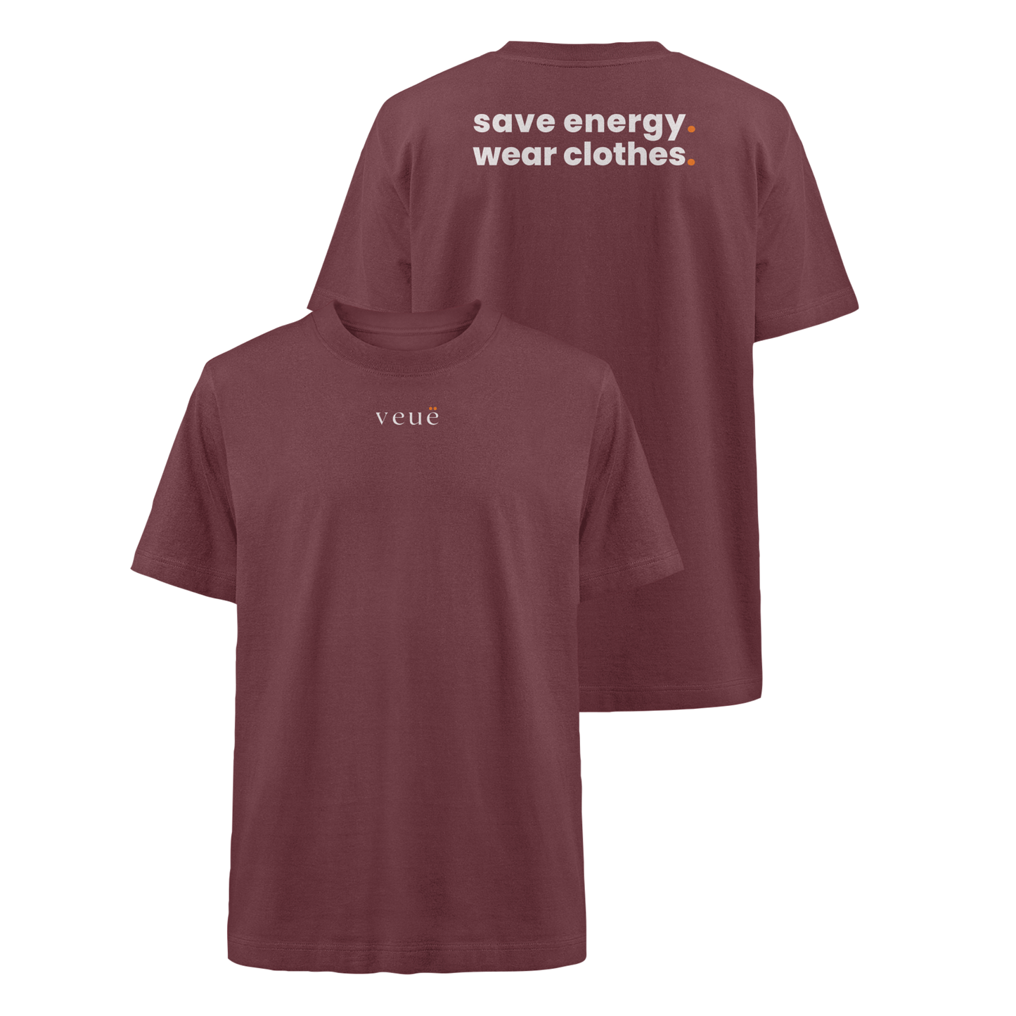 Save Energy. - Oversized Organic Shirt