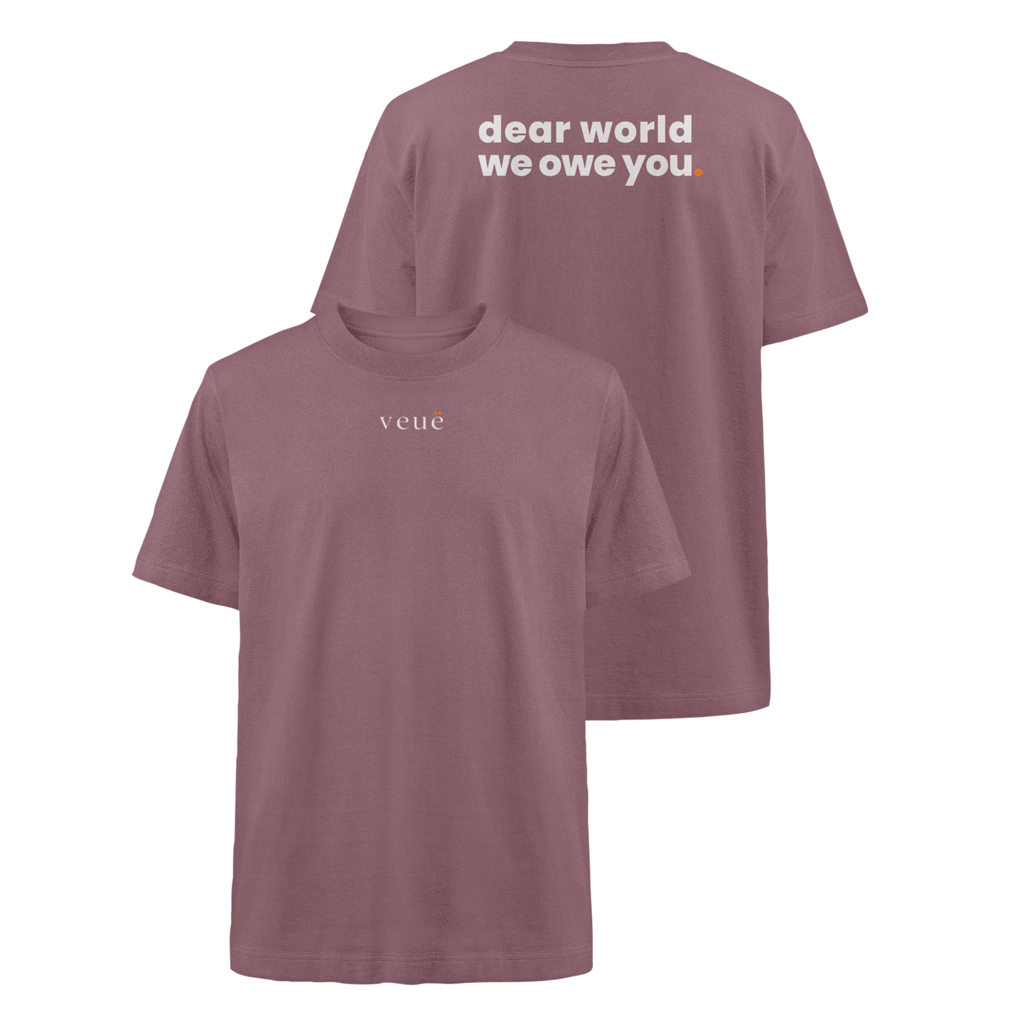 Dear World. - Oversized Organic Shirt