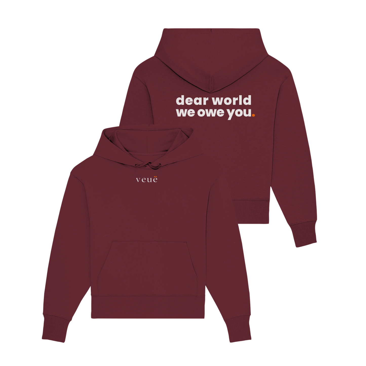 Dear World. - Organic Oversize Hoodie