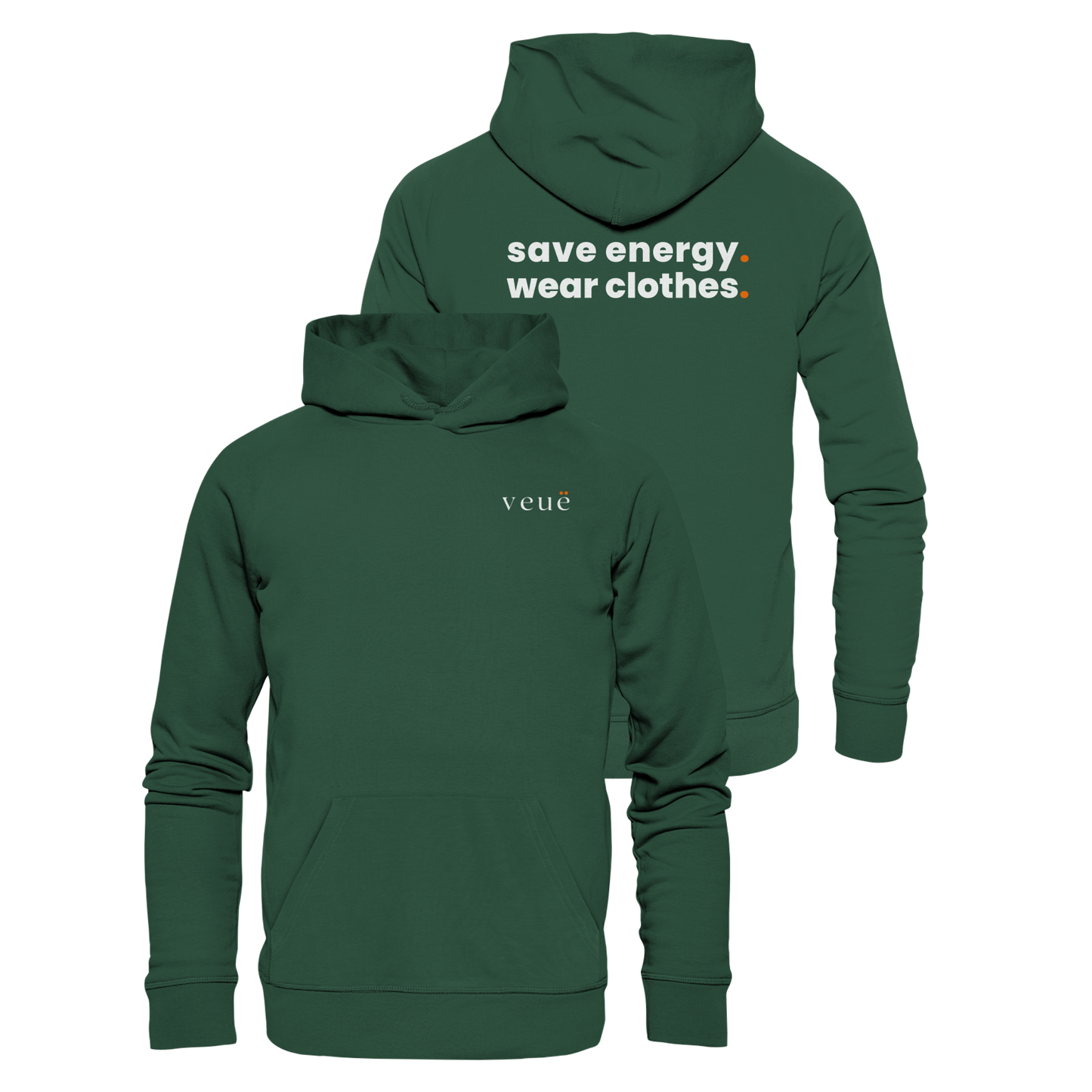 Save Energy. - Organic Hoodie