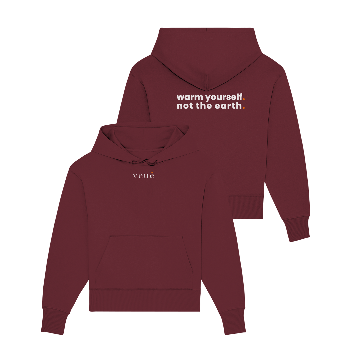 Warm Yourself. - Organic Oversize Hoodie